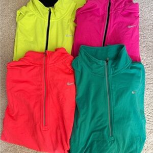 Set of 4 Nike Quarter-Zip Long Sleeve Pullovers
